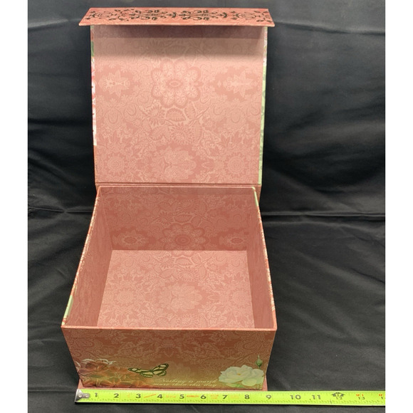 Lot of 5 Decorative Book Gift Boxes Floral Peacock Butterflies Ashland Abbington - Picture 5 of 16